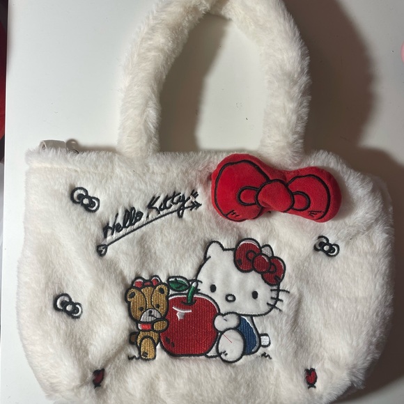 Hello Kitty Handbags - Hello Kitty Plush Bag with Red Bow